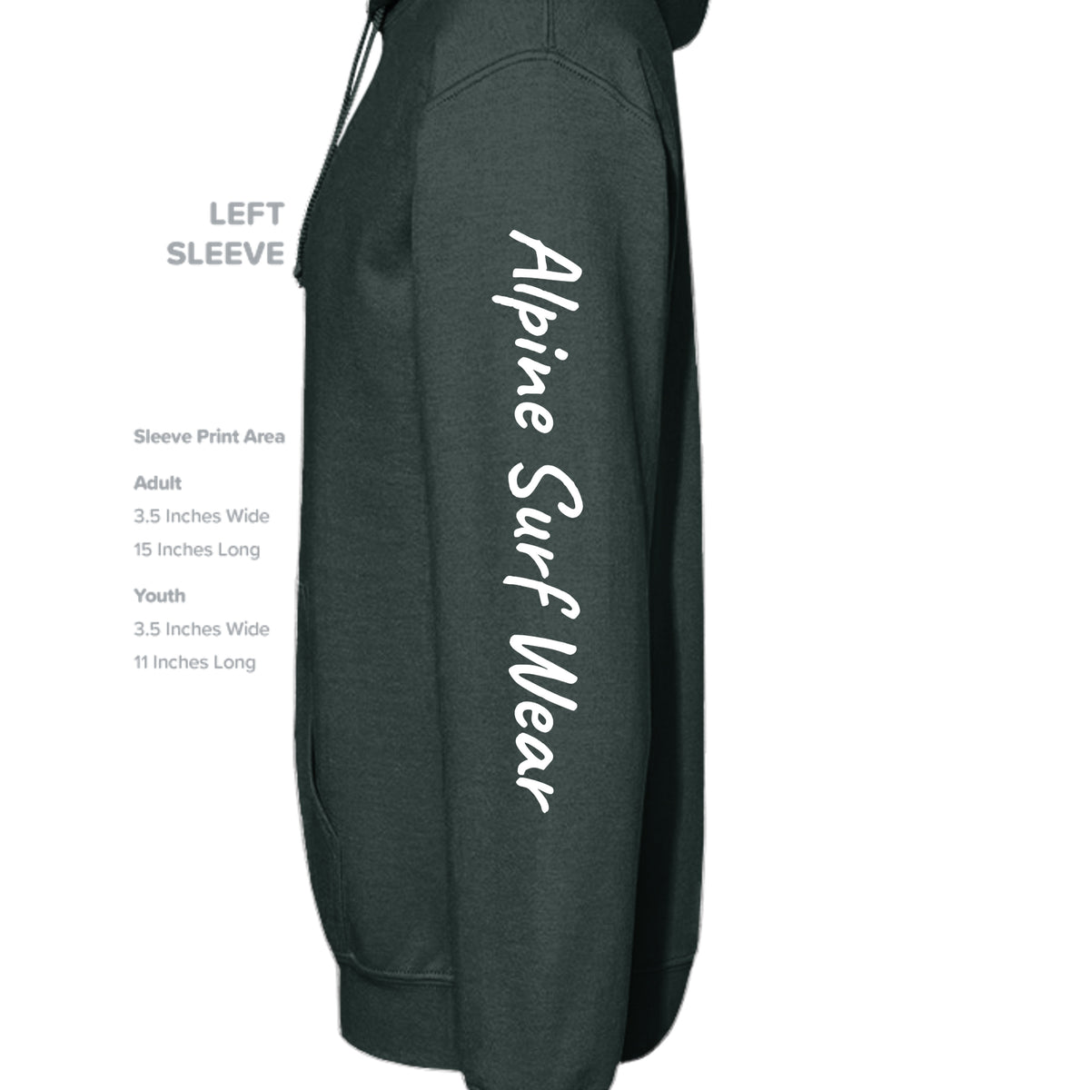 FOREST GREEN - G185 - SLEEVE_LEFT